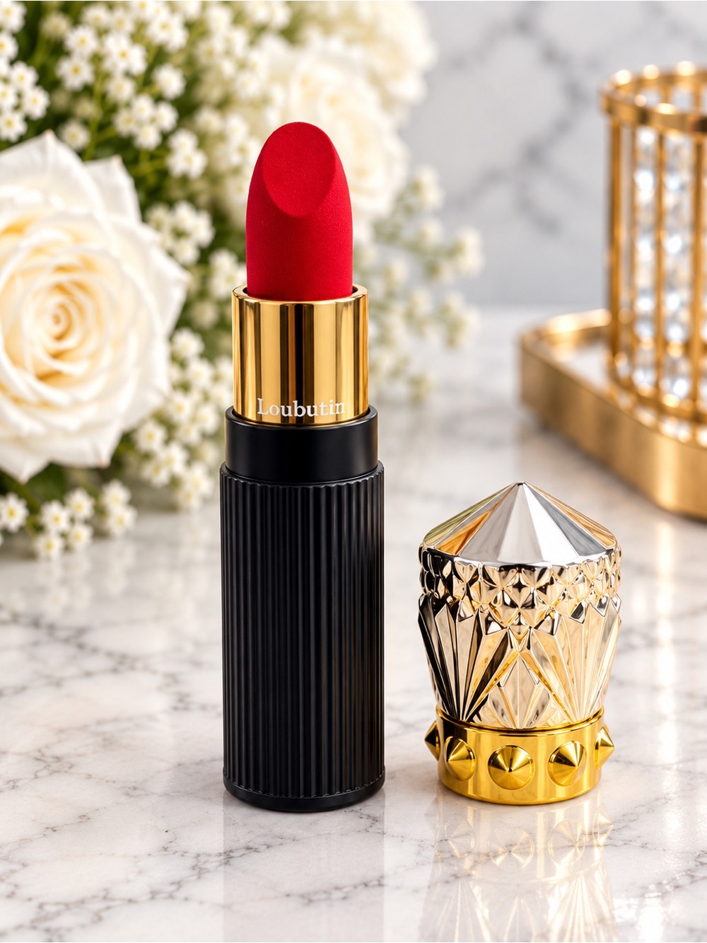 Christian Louboutin Rouge Louboutin Velvet Matte Lipstick – 001M